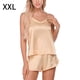 thumbnail image 1 of Conjunto de ropa de dormir para mujer Encantador chaleco con cuello en V, pantalones cortos, camisón, caqui, XXL tholdsy XX000231-41, 1 of 7
