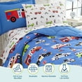 thumbnail image 3 of Wildkin Kids 5 Pc Twin Microfiber Bed in a Bag for Boys & Girls (Heroes Blue), 3 of 7
