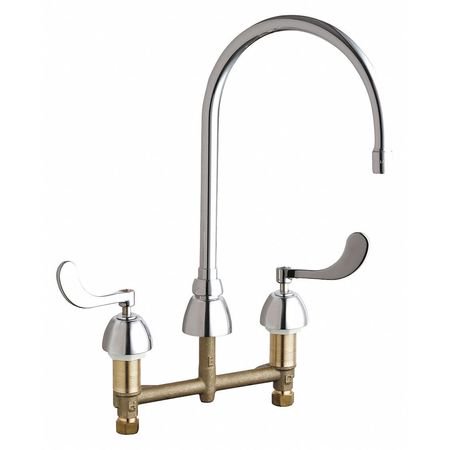 Chicago Faucets Gooseneck Kitchen Faucet 8 In L Spout 786