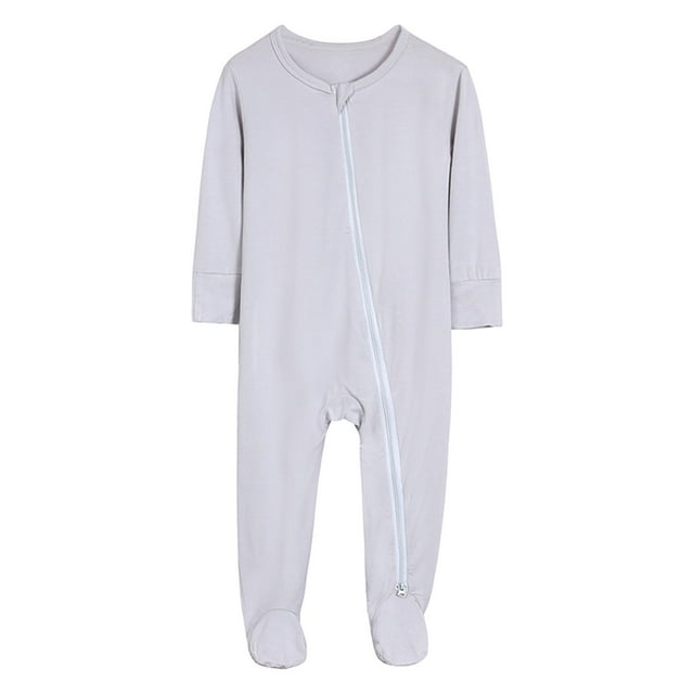Combinaisons en Coton pour Garçons et Filles, Pyjamas à Pieds, Fermeture Éclair, Manches Longues, Dormeuse, Combinaison, Vêtements