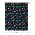 thumbnail image 5 of Space Dinosaur Pattern Shower Curtain 72"x84" ,Bathroom Decorative Shower Curtains Set with 12 Hooks,Modern Waterproof Washable Shower Curtain, 5 of 6