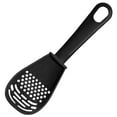 thumbnail image 2 of Multifunctional Kitchen Cooking Spoon, Upgraded Heat Silicone Slotted Spoon for Cooking Mashing Draining, Grating & Separating, Food-Grade Non Stick Kitchen Utensil Tool (Black), 2 of 9