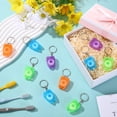 thumbnail image 4 of 50 Pcs Mini Dental Floss Keychain Bulk Tooth Shaped Portable Floss Cleaning for Travel Homeless Donated Gifts Teeth Cleaning Oral Care 15 M /16.4 Yard (Multicolor), 4 of 4