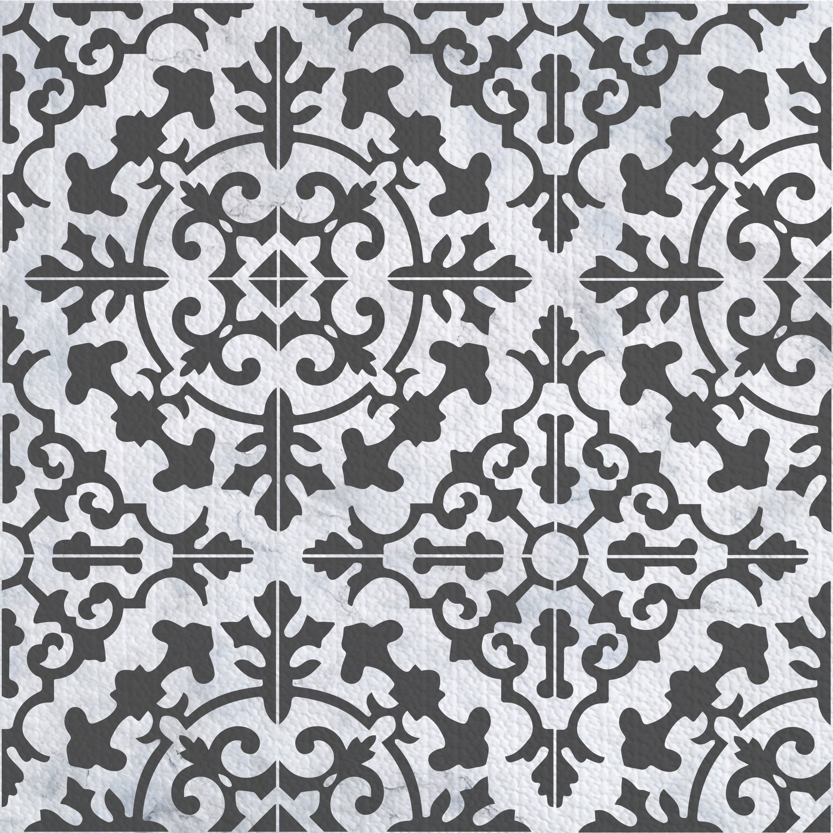 Con-Tact Grip Prints Black and White Granite Shelf/Drawer Liner