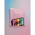 thumbnail image 3 of Proud Ally Colorful Banner Sweatshirt Women -Smartprints Designs, Female Medium, 3 of 4