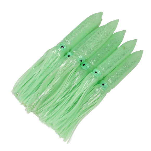 Señuelo De Calamar, Faldas Luminosas Cebo De Pesca De Plástico Suave Para Trucha De Salmón De Bajo