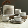 thumbnail image 2 of Stone + Lain Brasa Stoneware Collection Dinnerware Set, 32-Piece Service for 8, White, 2 of 6
