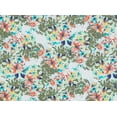 thumbnail image 2 of Zelouf Sydney Watercolor Floral On Challis  , Sewing, DIY, Crafts Fabric by the Yard, C15 Sky/olive, 1 Yard, 2 of 2