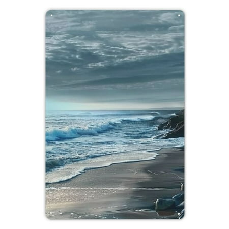 

Pratyus Kitchen Decor Summer Funny Wall Art Decor for Home Office Pub Club Eric Zener Beach Water Theme 8x12Inches