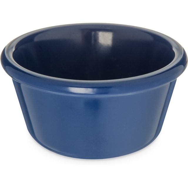 Carlisle FoodService Products Plastic Ramekins, Sauce Bowl For Catering, Kitchen, Restaurant, 3 Ounces, Cobalt Blue