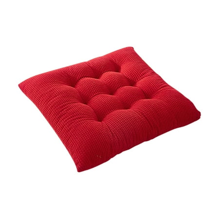 

SLYNSHome Clearance Chair Cushions 17.7 x17.7 Inch Pure Color Non-Slip Chair Cushions for Dining Chairs Square Comfortable Thickened Memory Chair Pads for Garden Patio Home Office