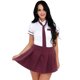 thumbnail image 3 of Disfraz de colegiala para mujer, uniforme de Escuela Japonesa, ropa Sexy para discoteca, camisa con corbata y falda a cuadros, vestido de juego de rol de Anime, 3 of 5