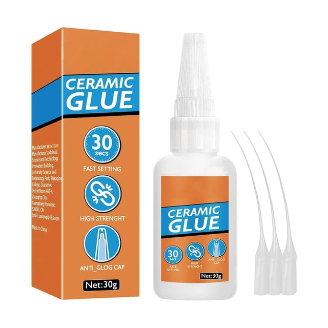 Border Ceramic Glue For Glass Metal Rubber DIY Projects Instant Strong 30ml Tube