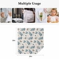 thumbnail image 4 of Blue Botanical Fall Cloth Napkins, Pastoral Maple Leaf Autumn Rustic Washable and Reusable Dinner Napkins Set of 8, Table Napkin for Kitchen Party Birthday Wedding Hotel Housewarming 20"x20", 4 of 8