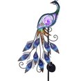 thumbnail image 4 of Peacock Crakle Glass Path Light Imploude Solar Lights Decorative Stake Lights Auto/Off 600 mAh para patio jardín de jardín césped, 4 of 9
