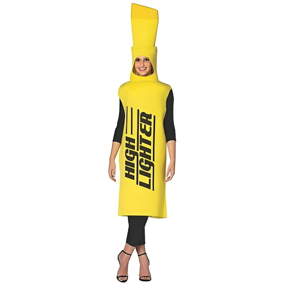 Rasta Imposta Yellow Highlighter Halloween for Adults