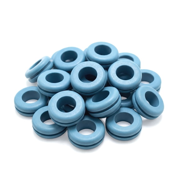 Fermentaholics Light Blue Airlock Fermentation Replacement Grommets for Fermenter Lid – 20 Pack: Grommet Fits 1/2 Inch Hole, For Standard 3/8 in Airlocks, Beer, Wine, Cider, Mead, Fermented Foods, &