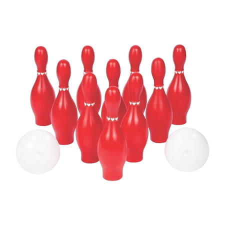 Valentine Bowling Set - Party Favors - 12 Pieces