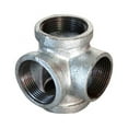 thumbnail image 3 of 1/2" -2" Galvanized Female Equal 4 Way Connector BSP Standard Thread Hardware Pipe Fittings Malleable, 3 of 3