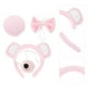 thumbnail image 2 of KAKOWELY 1 juego de accesorios para disfraz de animal, diadema con orejas de oso y cola, kit de nariz y pajarita de oso para cosplay., 2 of 5