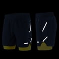 thumbnail image 2 of Pantalones cortos de running 2 en 1 para hombre, secado rápido, transpirables, activos, 2 of 7