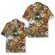 thumbnail image 4 of Camisas hawaianas de mapache con estampado 3D de manga corta holgadas y transpirables estilo polinesio Tiki para hombre y mujer, para fiestas en la playa, 4 of 5