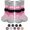 Pink(Wave), variant on PUPTECK Anti Slip Dog Socks 2 Pairs with Double Grippers for Hardwood Floors, Shoes for Hot/Cold Pavement, Boots & Paws Protectors to Prevent Licking, Traction Booties for Senior Small Large Dogs