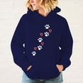 thumbnail image 1 of Nueva sudadera con capucha con estampado de pata de perro, otoño invierno, para mujer y hombre, sudadera con capucha estilo Harajuku, sudaderas informales holgadas de forro polar, tallas Xxs a 4Xl, 1 of 4