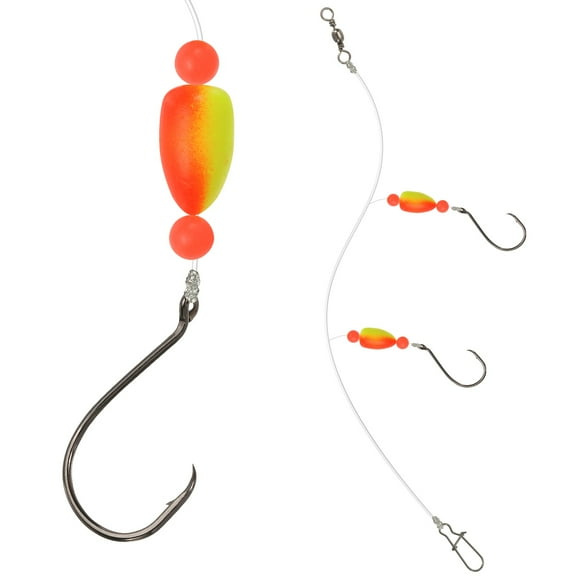 Uxcell Fishing Floats, 39 Inch Popping Floats Slip Bobbers Popping Corks Float Weighted Bobbers Fishing Tackle (4 Pack, Reddish Yellow)