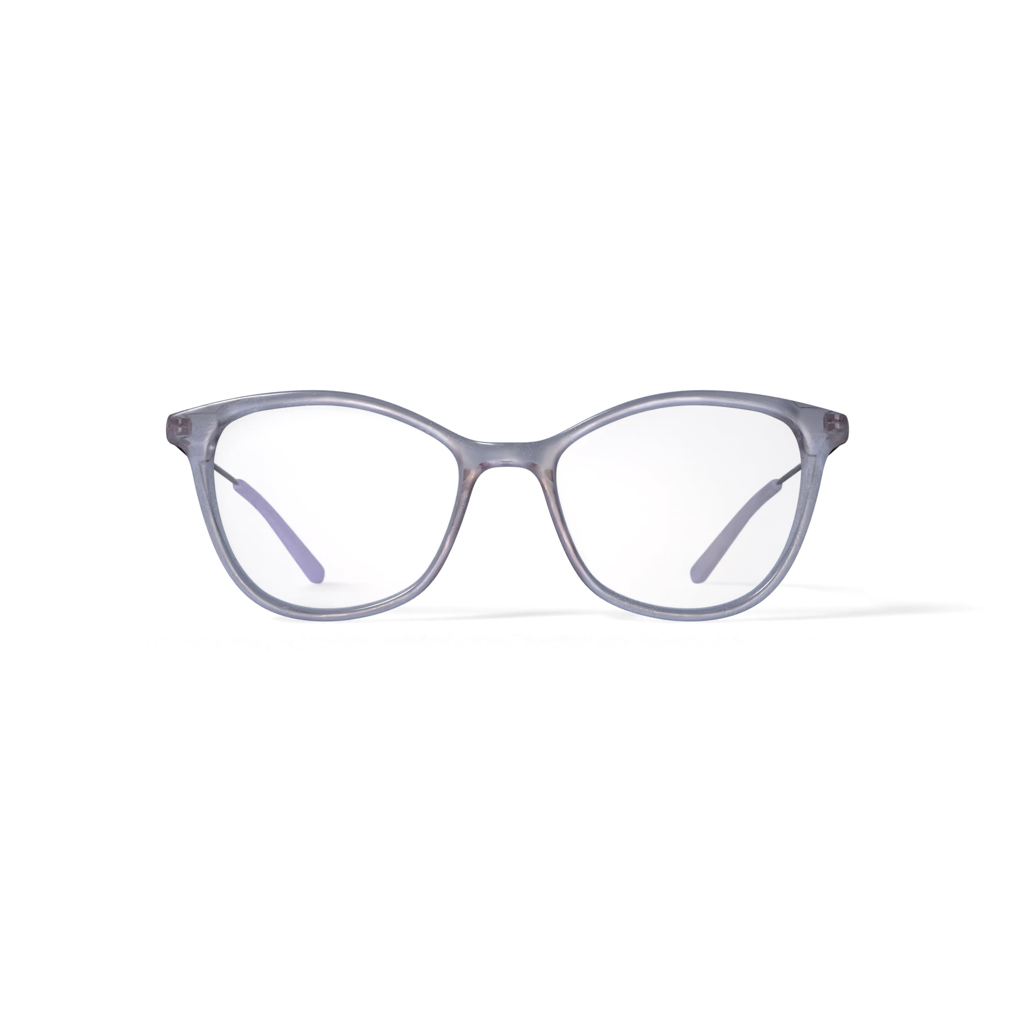 Bio Eyes Women's Magnolia Cat Eye Prescription Eyeglasses with Case, Crystal