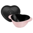 thumbnail image 5 of Staub Cast Iron 1.75-qt Heart Cocotte - Peony Pink, 5 of 8