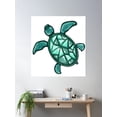 thumbnail image 2 of Sea Turtle Poster Wall Art, Modern Wall Decor For Living Room Bedroom, 24x36 UNFRAMED, 2 of 3