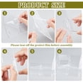 thumbnail image 4 of 2 Tier Acrylic Bathroom Organizer Shelf 10.95x8.5x4.1inch Clear Storage Display Rack Retail Desktop Display Stand for Bathroom Dorm and Kitchen DIY, 4 of 5