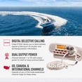 thumbnail image 3 of Radio VHF Marina Cobra MR F45-D Sumergible de 25 W, color blanco, 3 of 7