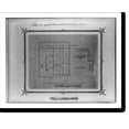 thumbnail image 2 of Historic Framed Print, [The plan of the basement of the Imperial Military Middle School in Fatih], 17-7/8" x 21-7/8", 2 of 9