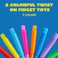 thumbnail image 3 of Juego de 36 juguetes sensoriales con forma de tubo pop de JOYIN, 9 colores, 3 of 9