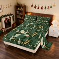 thumbnail image 2 of Manfei Gnome King Sheets Nisse Bedding, Slate Red 4 Pieces (1 Flat Sheet, 1 Fitted Sheet and 2 Pillowcases), 2 of 6