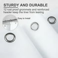 thumbnail image 6 of AmazerBath Cute Plastic Shower Curtain Liner, Waterproof PEVA, Lightweight Shower Liner for Bathroom with Magnets and 12 Rustproof Grommet Holes, 72x72, White, 6 of 8