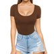 thumbnail image 1 of Karight Womens Summer Scoop Neck Short Sleeve Slim Fit T Shirts Tops Tee, 1 of 5
