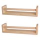 thumbnail image 1 of New 2Pcs Bookshelf Natural Wood Floating Wall Bookshelf for Kids Nursery Shelves for Wall Bathroom Decor Kitchen Spice Rack, 1 of 5