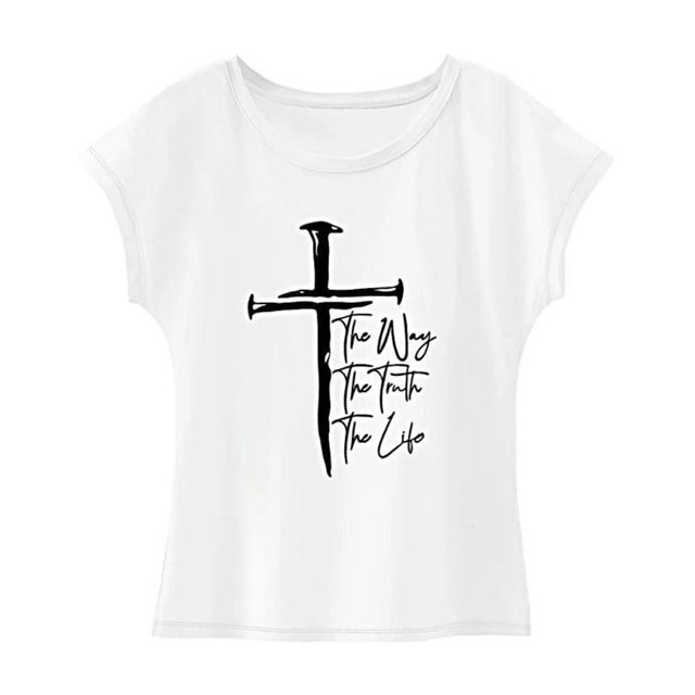 Camiseta de Mujer Salvador con Cuello Redondo Ropa Clásica Básica para Trabajo y Viajes Deportivos