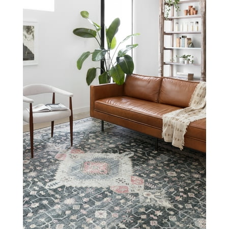 5&#39;x7&#39;6&#34; Skye Rug Charcoal Gray/Off White - Loloi Rugs