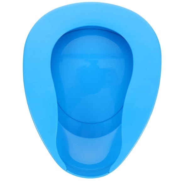 KONTONTY Sturdy Blue Plastic Bedpan, Lightweight and Compact for Home Use