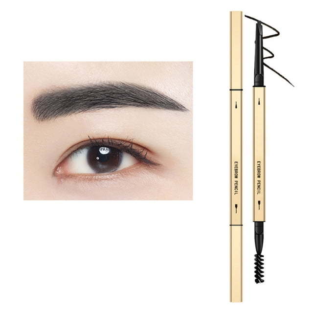 Dual Ended Sketch Eyebrow Pencil Waterproof Eyebrow Pencil Draw Tiny Eyebrows Fills In Sparse Areas Gaps Ultra Slim Defining Eyebrow Pencil, Eyebrow Pencil