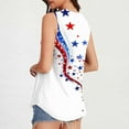 thumbnail image 4 of USA Flag Graphic Tank for Women 4th of July Sleeveless Casual Independence Day Tanks Tops Vintage American Flag Crewneck Tunic Camis Shirts Curved Hem Loose Fit Patriotic T-Shirts Independence Day, 4 of 6