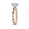 thumbnail image 3 of Solitaire Engagement Ring For Women | Center 8MM Round Cut Lab Created Moissanite Promise Rings in 14K Rose Gold Over Sterling Silver Jewelry Gift for Her, Ring Size 4.5, 3 of 6