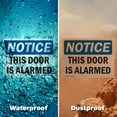 thumbnail image 6 of (2 Pack) This Door Is Alarmed OSHA Notice Sign 18 Inch X 12 Inch Plastic Sign, Weather Resistant, UV Protected for Workplace, Business, and Construction Site, Made in the USA, 6 of 8