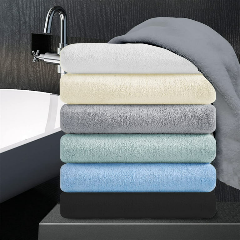 Green Essen 4 Pack Oversized Bath Towel Sets 700 GSM Soft Shower Towels 35  x 70 Inches Quick Dry Bath Sheets Highly Absorbent Bath Towel Clearance for  Bathroom Spa Hotel Gym(Light Grey) 