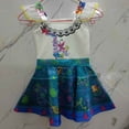 thumbnail image 4 of Encanto Mirabel Madrigal Cosplay Disfraz Niña Princesa Vestido De Fantasía Encaje Sin Mangas Vestidos Para Carnaval Halloween Niños, 4 of 4