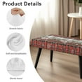 thumbnail image 7 of FUIALDOLG Stretch Dining Bench Cover Christmas Snowman Plaid Anti-Dust Removable Bench Slipcover Decorative Washable Seat Cushion Protector for Bedroom, Kitchen, Hotel, Banquet, 7 of 7